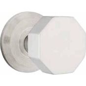 Emtek Octagon Knob Stainless Steel Passage Knobset Brushed Stainless Steel