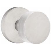 Emtek Round Stainless Steel Non-Turning Two-Sided Dummy Door Knob Set with Disk Rose Brushed Stainless Steel