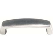 Emtek Stainless Delta 4 Inch Center to Center Handle Cabinet Pull from the Stainless Steel Collection Brushed Stainless Steel