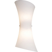 ET2 Two Light Up / Down Lighting Wall Sconce from the Conico Collection Frost White