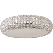ET2 Bijou 6-Bulb Flush Mount Indoor Ceiling Fixture - Crystal Shade Included Polished Chrome