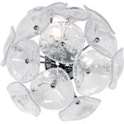 ET2 Three Light Ambient Lighting Dual Mount Ceiling or Wall Sconce - Bulbs Included Clear Murano
