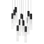 ET2 Reeds 21" Wide LED Multi Light Pendant Black