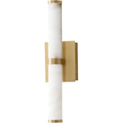 ET2 Aragon 18" Tall Wall Sconce White Alabaster / Gold