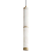 ET2 Aragon 2" Wide Mini Pendant White Alabaster / Gold