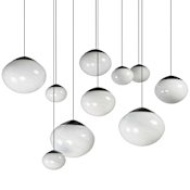 ET2 Nimbus 21" Wide Multi Light Pendant Black