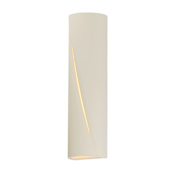 ET2 Puff 22" Tall LED Outdoor Wall Sconce Chaulk White