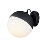 ET2 Half Moon 8" Tall LED Wall Sconce Black