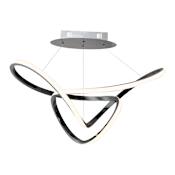 ET2 Perpetual 32" Wide LED Abstract Chandelier Black Chrome