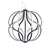 ET2 Aura 17" Wide LED Abstract Globe Chandelier Black