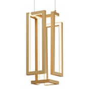 ET2 Penrose 7" Wide LED Abstract Mini Pendant Gold