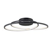 ET2 Cycle 25" Wide LED Semi-Flush Ceiling Fixture Black