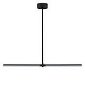 ET2 Dorian 35" Wide LED Linear Chandelier Black