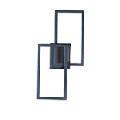 ET2 Traverse 2 Light 20" Tall LED Bathroom Sconce Black