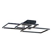 ET2 Traverse 3 Light 36" Wide LED Semi-Flush Ceiling Fixture Black