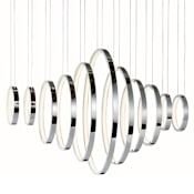 ET2 Hoops 31" LED Pendant Polished Chrome