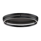 ET2 Groove 24" Wide LED Flush Mount Ceiling Fixture Black
