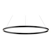 ET2 Groove 40" Wide LED Ring Chandelier Black