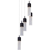 ET2 Fizz III 13" 5 Light LED Multi Pendant Bronze