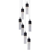 ET2 Fizz III 13" 7 Light LED Multi Pendant Bronze