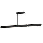 ET2 Belt 2 Light 60" Wide LED Suspension Linear Pendant Black