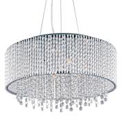 ET2 Spiral 22" 10 Light Pendant Polished Chrome