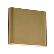 ET2 Spartan 2 Light 7" Tall LED Outdoor Wall Sconce Natural Aged Brass