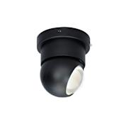 ET2 Nodes 5" Wide LED Semi-Flush Globe Ceiling Fixture Black