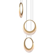 ET2 Lyra 13" Wide LED Suspension Multi Light Pendant Gold