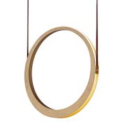 ET2 Tether 23" Wide LED Ring Chandelier Natural Aged Brass