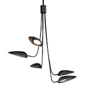 ET2 Marsh 43" Wide LED Abstract Chandelier Black
