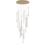 ET2 Stillo 18 Light 26" Wide LED Suspension Multi Light Pendant Gold