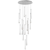 ET2 Stillo 18 Light 26" Wide LED Suspension Multi Light Pendant Satin Nickel