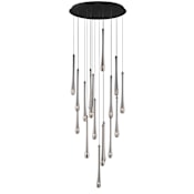 ET2 Stillo 18 Light 26" Wide LED Suspension Multi Light Pendant Black
