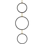 ET2 Hoopla 16" Wide Pendant Black / Gold