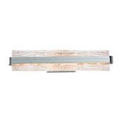 ET2 Ripple 24" Wide LED Bath Bar Polished Chrome