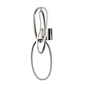 ET2 Unity 3 Light 28" Tall LED Wall Sconce Black Chrome