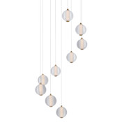 ET2 Rhythm 22" Wide LED Multi Light Pendant Gold