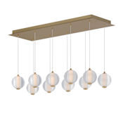 ET2 Rhythm 34" Wide LED Linear Chandelier Gold