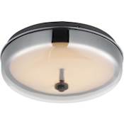 ET2 Voto 12" Wide Flush Mount Drum Ceiling Fixture Gunmetal