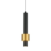 ET2 Reveal 3" Wide LED Mini Pendant Black / Gold