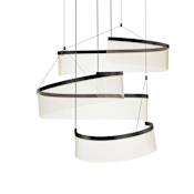 ET2 Sonata 3 Light 33" Wide LED Abstract Multi Light Pendant Black