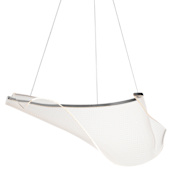 ET2 Rinkle 22" Wide LED Abstract Chandelier Brushed Gunmetal