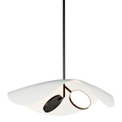 ET2 Carmen 24" Wide LED Chandelier Black