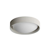ET2 Souffle 14" Wide LED Flush Mount Drum Ceiling Fixture Chaulk White
