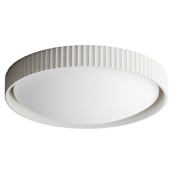 ET2 Souffle 22" Wide LED Flush Mount Bowl Ceiling Fixture Chaulk White