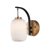 ET2 Soji 10" Tall LED Wall Sconce Black / Gold