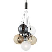 ET2 Burst 9 Light 20" Wide LED Pendant Black