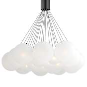 ET2 Burst 20 Light 36" Wide LED Pendant with Frosted Shades Gold