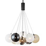 ET2 Burst 12 Light 27" Wide LED Pendant Black